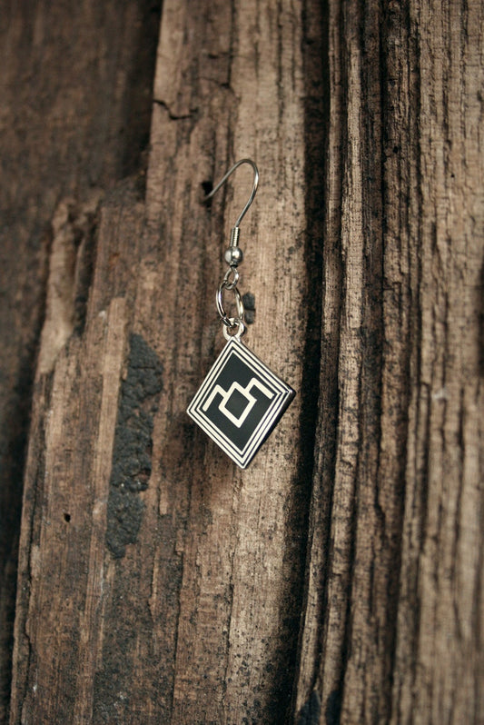 Black lodge with hook, TWIN PEAKS - EARRINGS