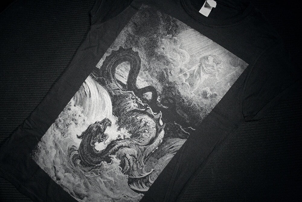 LEVIATHAN, Gustave Dore illustration - T-shirt female fitted