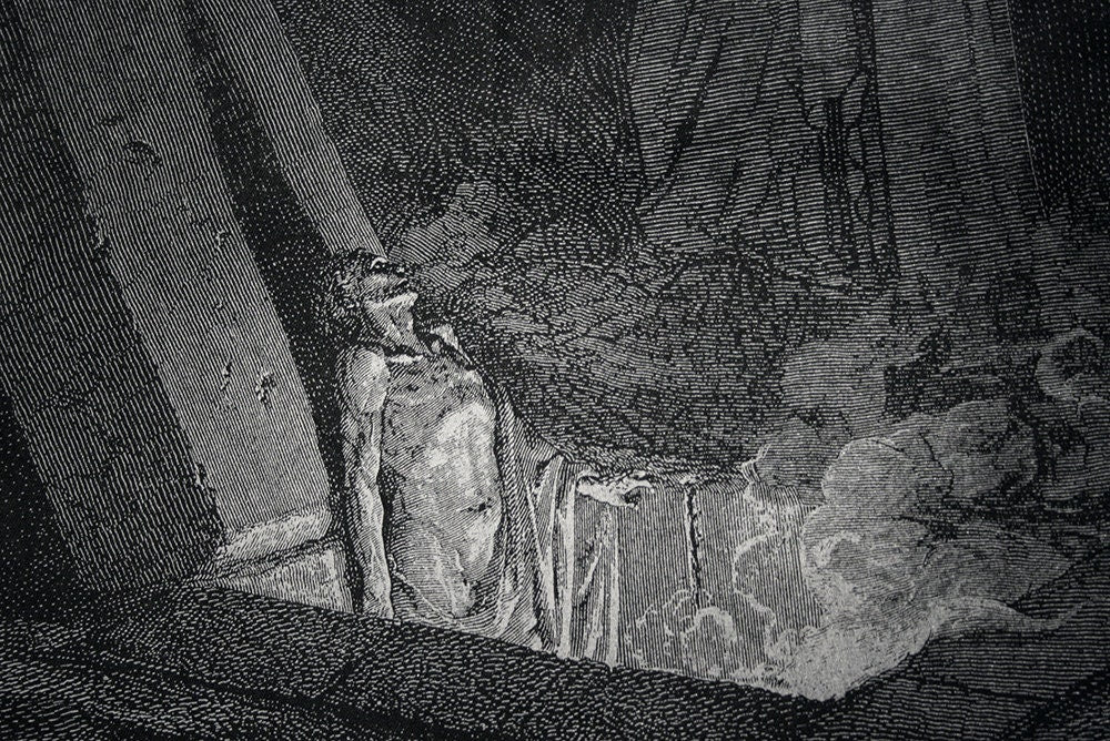Rise from the grave, the undead, Farinata, Gustave Dore illustration - Tote bag