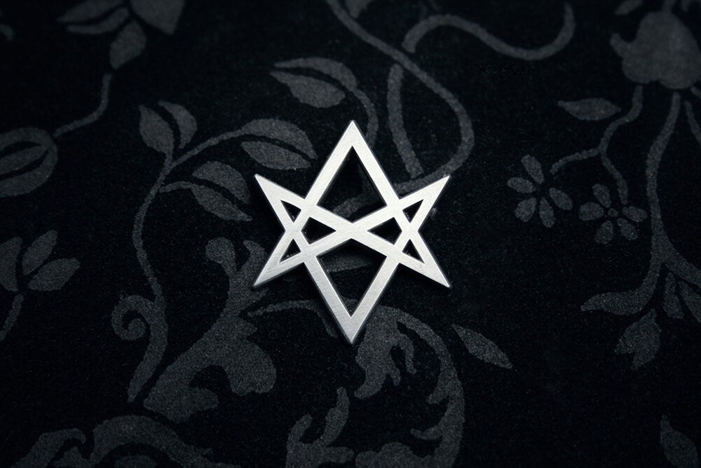 Unicursal hexagram, matte edition - NECKLACE
