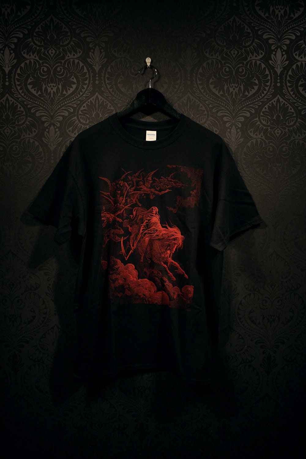 DEATH red edition, Gustave Dore illustration - T-shirt