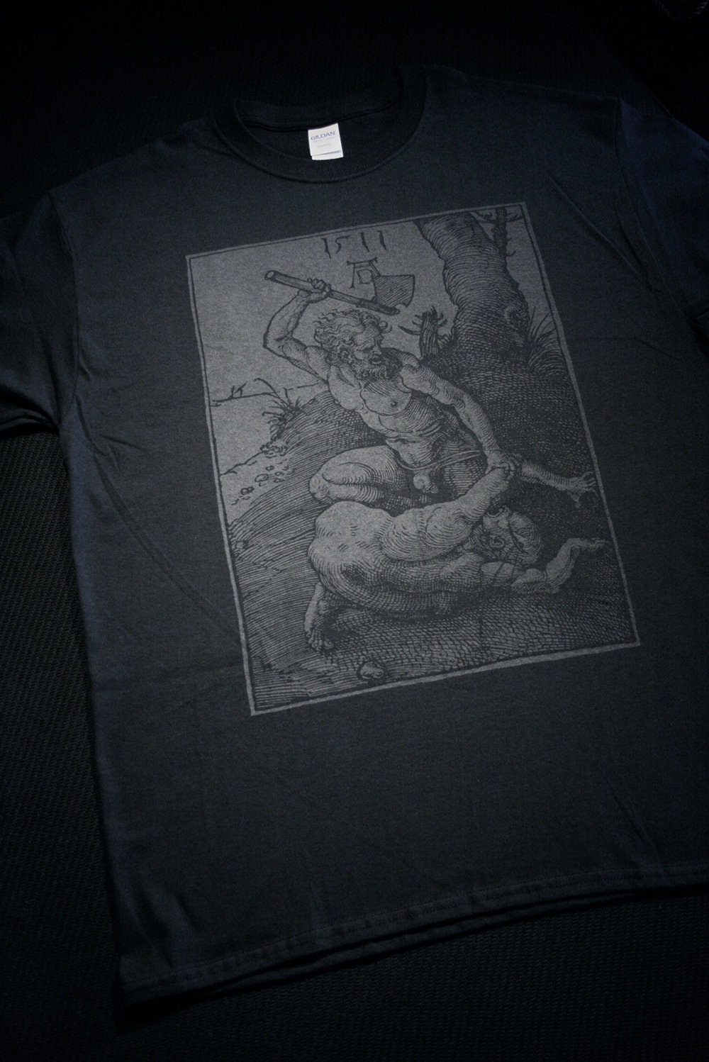 Cain and Abel, woodcut illustration by Albrecht Dürer - T-shirt