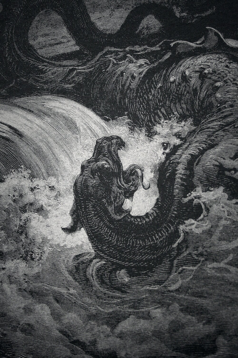 LEVIATHAN, Gustave Dore illustration - T-shirt female fitted
