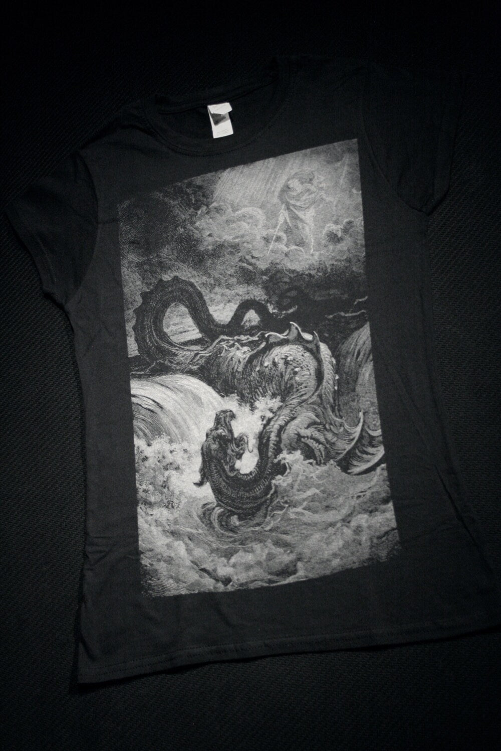 LEVIATHAN, Gustave Dore illustration - T-shirt female fitted