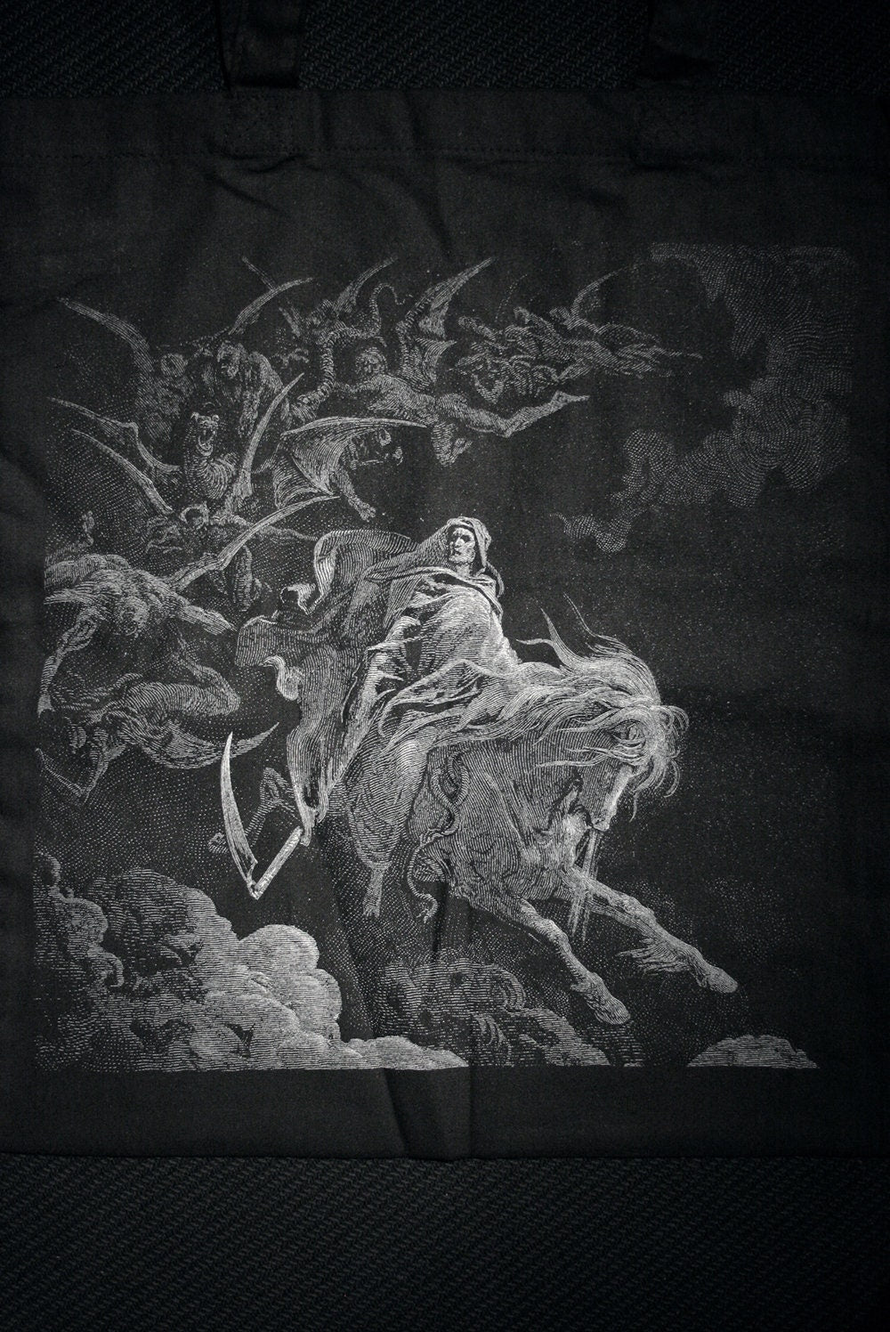 DEATH, Gustave Dore illustration - Tote bag