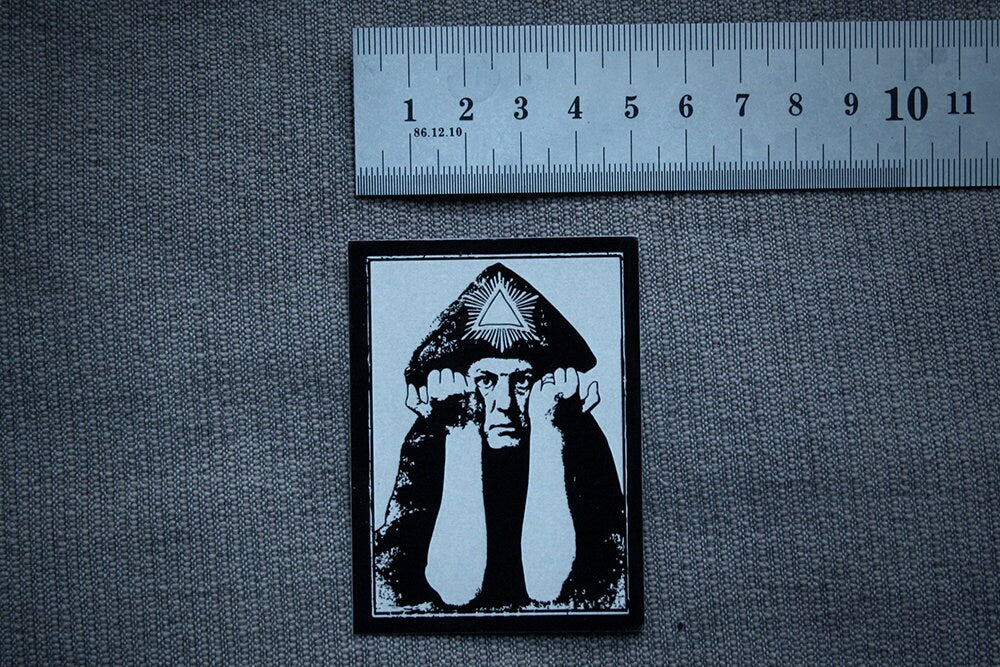 Aleister Crowley, the great beast, 666 - vinyl STICKER