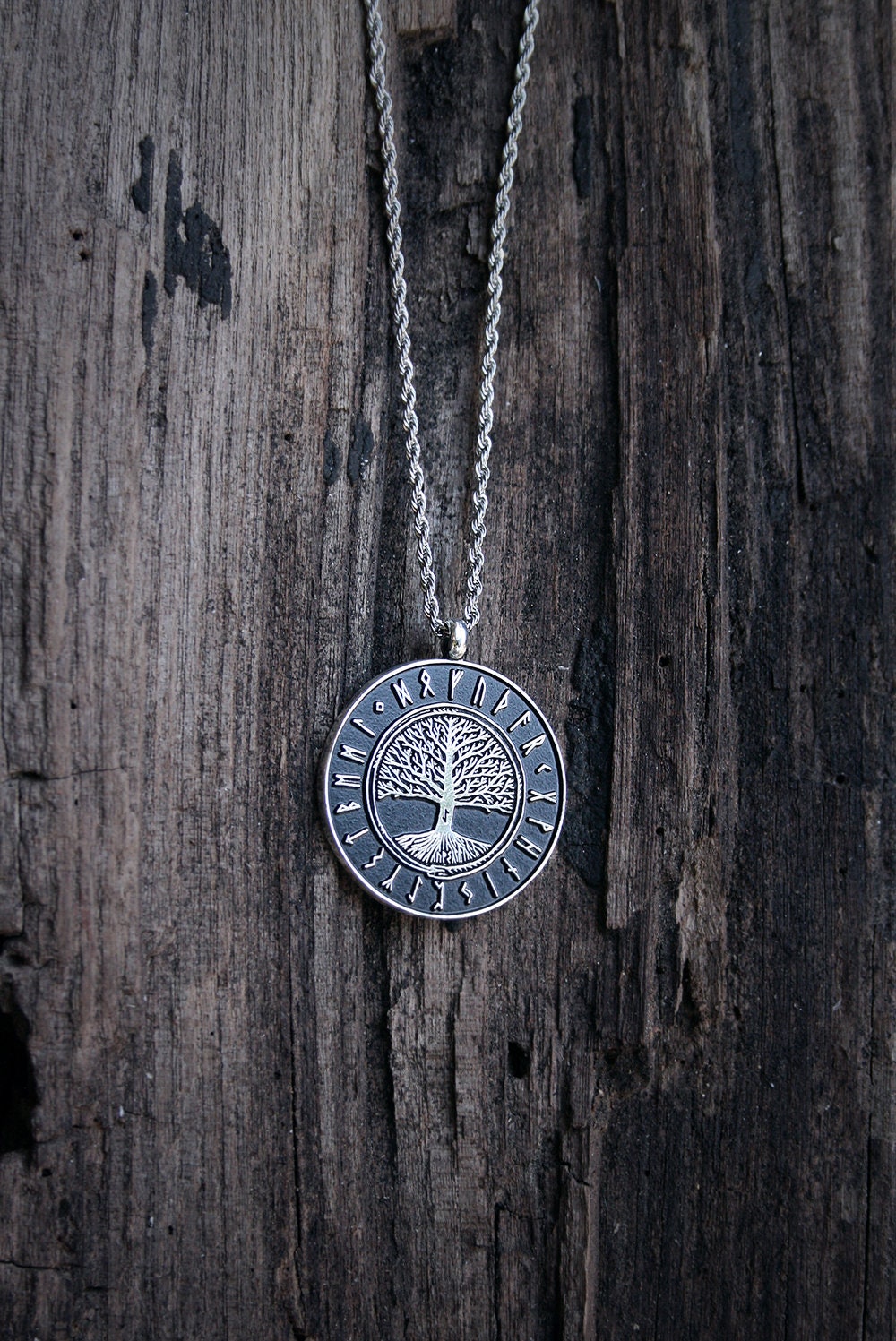 Elder futhark, Jörmungandr and Yggdrasil, asatru pagan viking themed