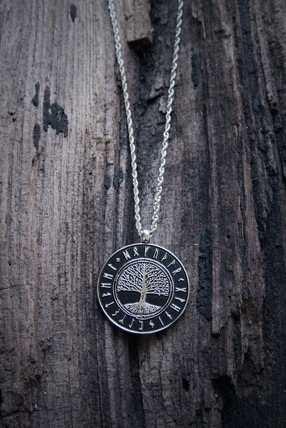 Elder futhark, Jörmungandr and Yggdrasil, asatru pagan viking themed