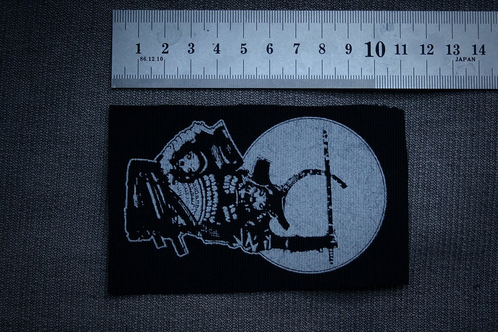 Samurai, ronin - screen printed PATCH