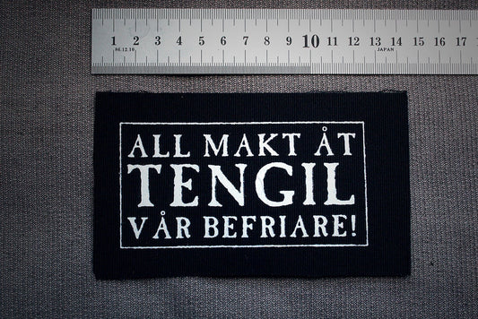 Tengil, all makt åt Tengil vår befriare, The Brothers Lionheart - screen printed PATCH