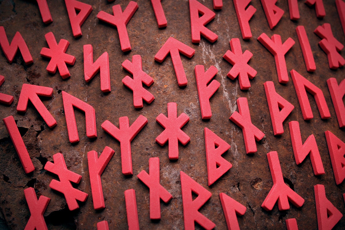 Younger Futhark Runes - fridge magnet pack