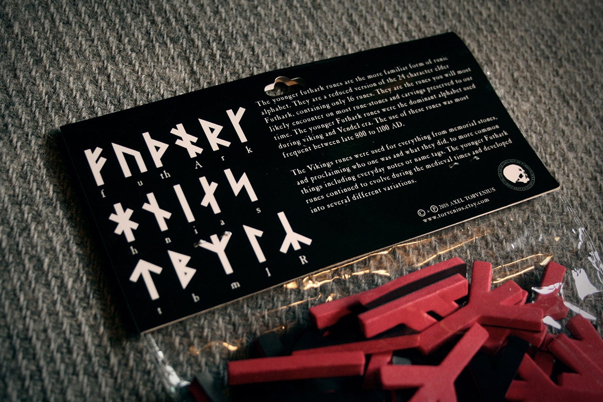 Younger Futhark Runes - fridge magnet pack