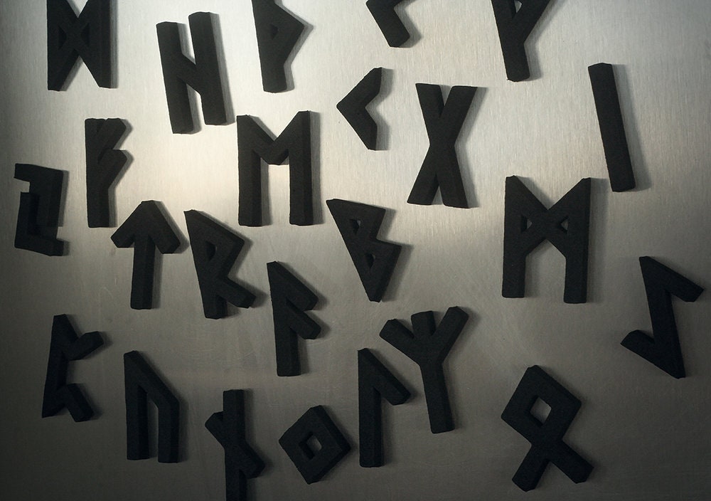 Elder Futhark Runes - fridge magnet pack