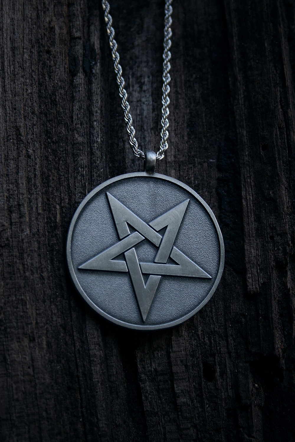 Pentagram, pointing down - NECKLACE