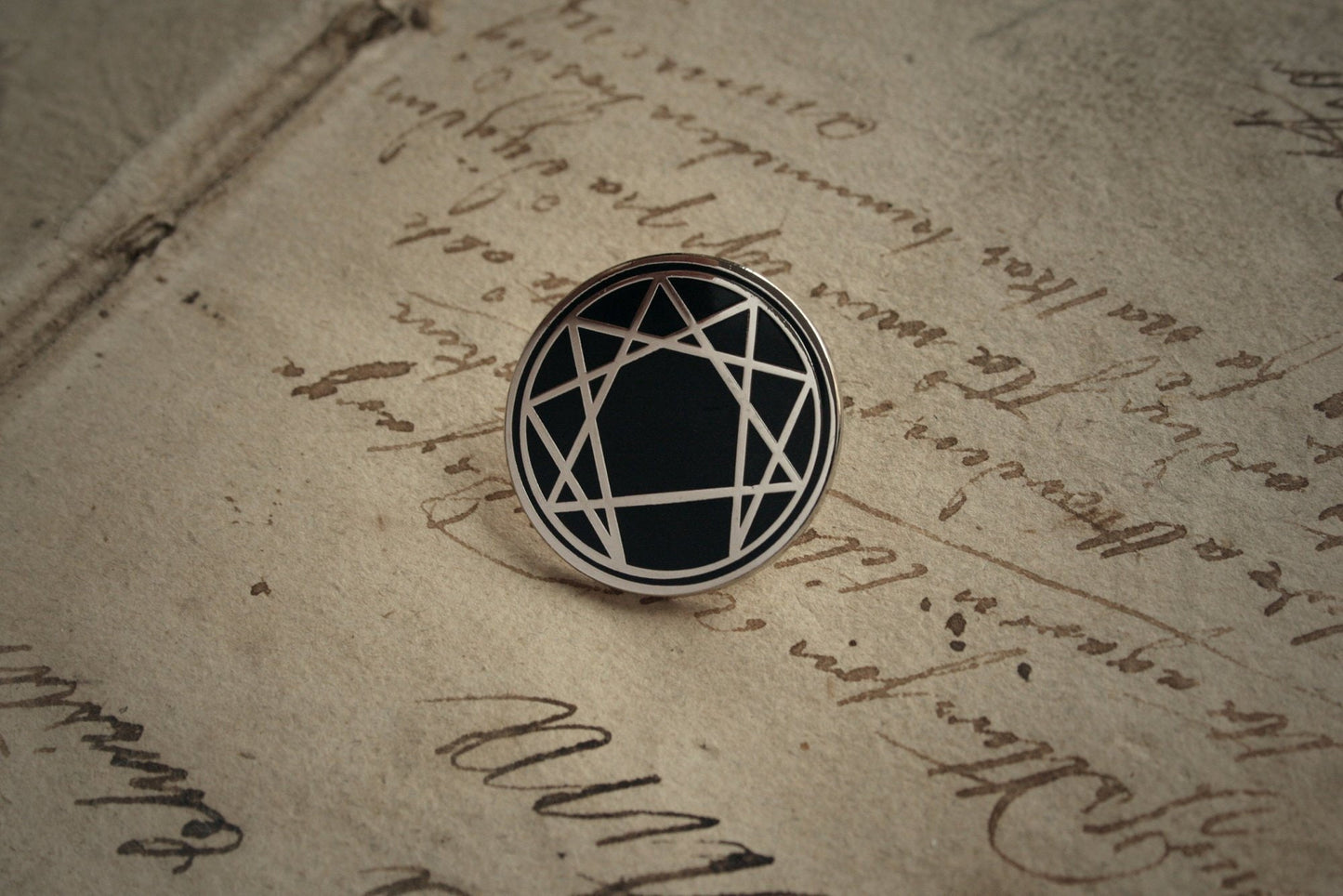 Enneagram, hard enamel - PIN