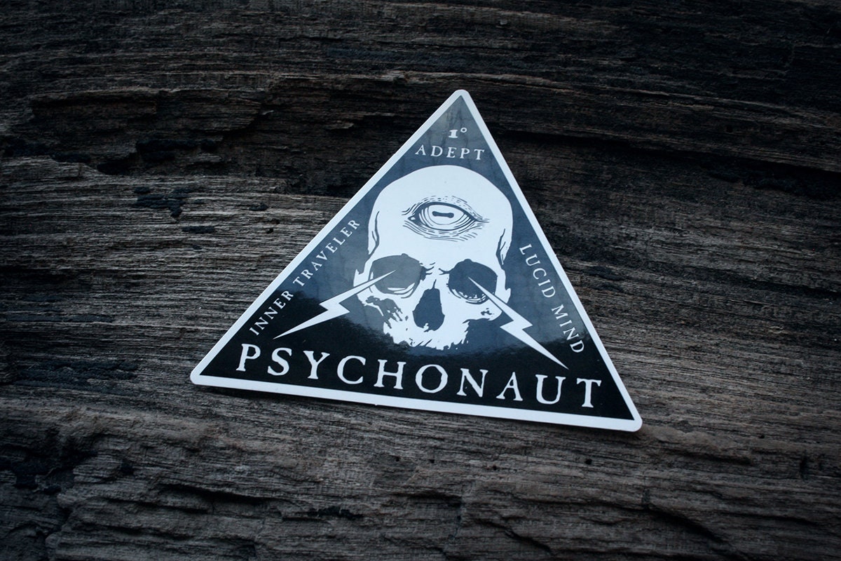 Psychonaut, lucid dreamer, inner traveler - vinyl STICKER