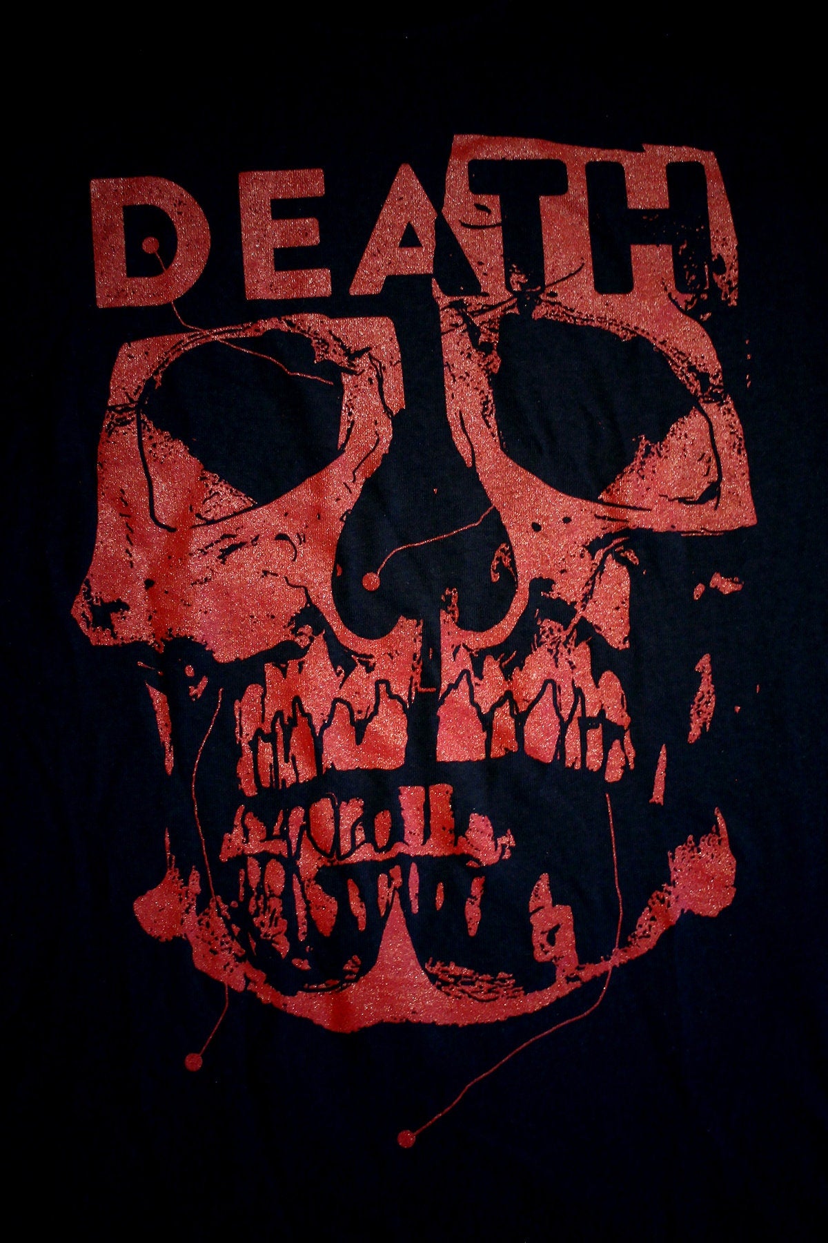 DEATH, anatomical skull, red version - T-shirt female fitted