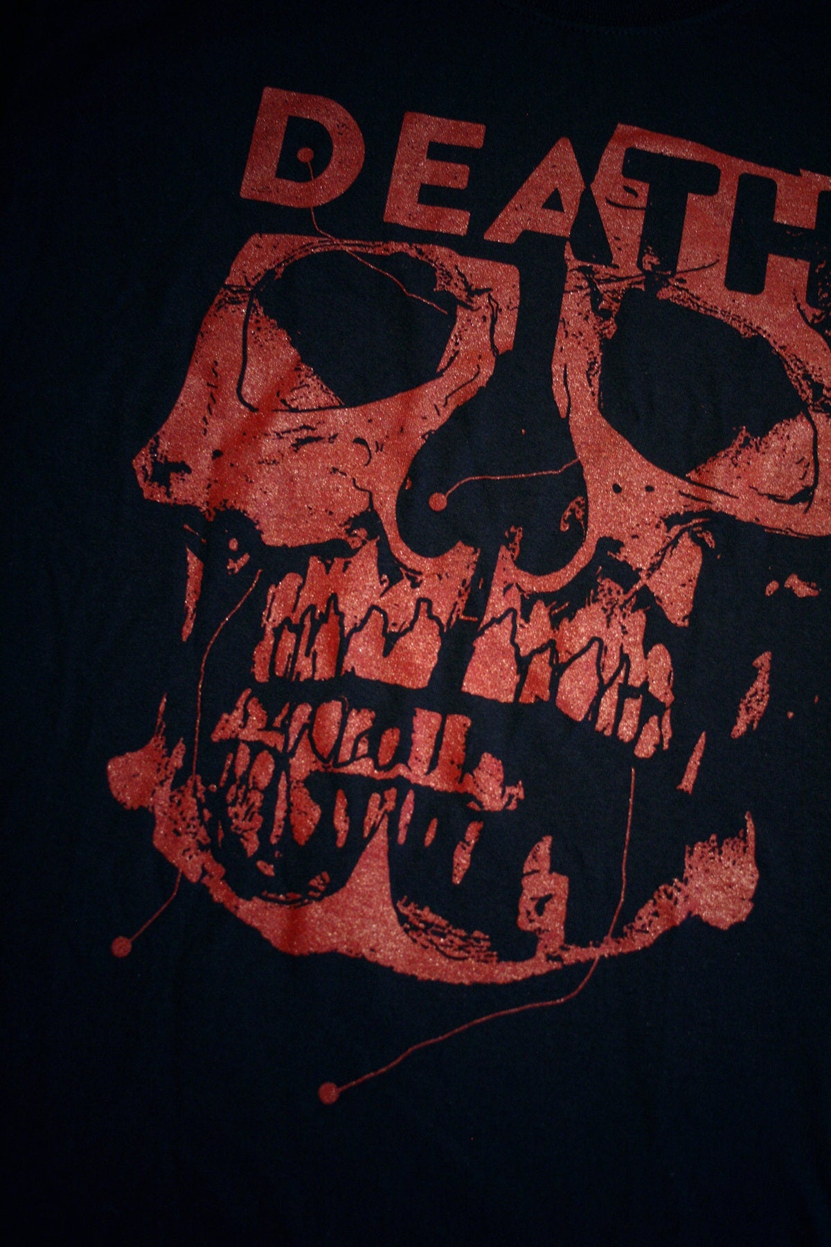 DEATH, anatomical skull, red version - T-shirt female fitted