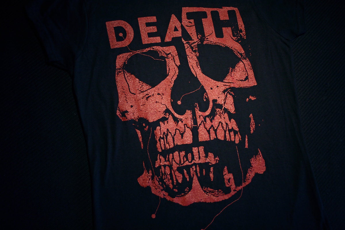 DEATH, anatomical skull, red version - T-shirt female fitted