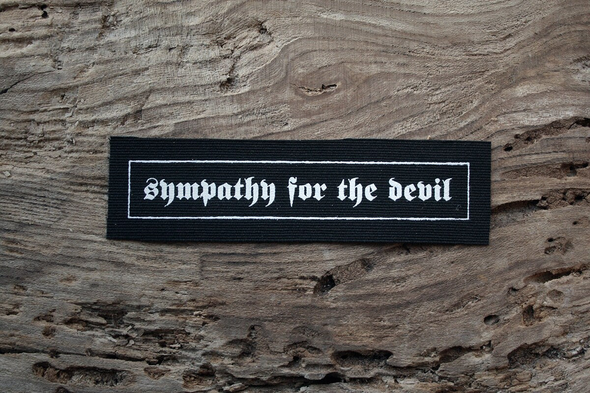 Sympathy for the devil - screen printed PATCH