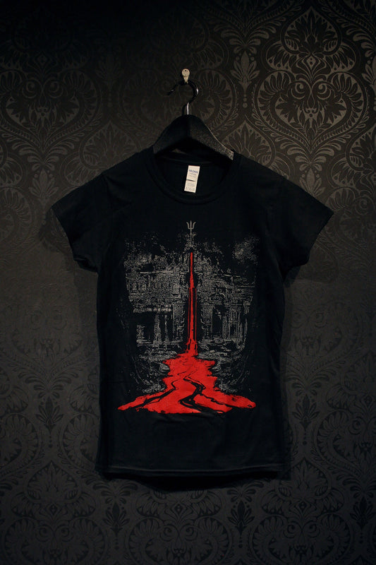 Temple of the bleeding Trident, Shiva, Trishul, Trisul - T-shirt female fitted