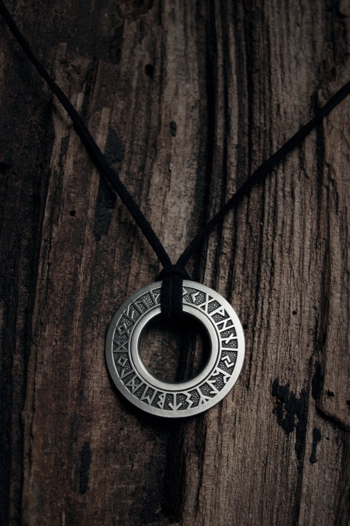 Elder futhark rune disc - NECKLACE