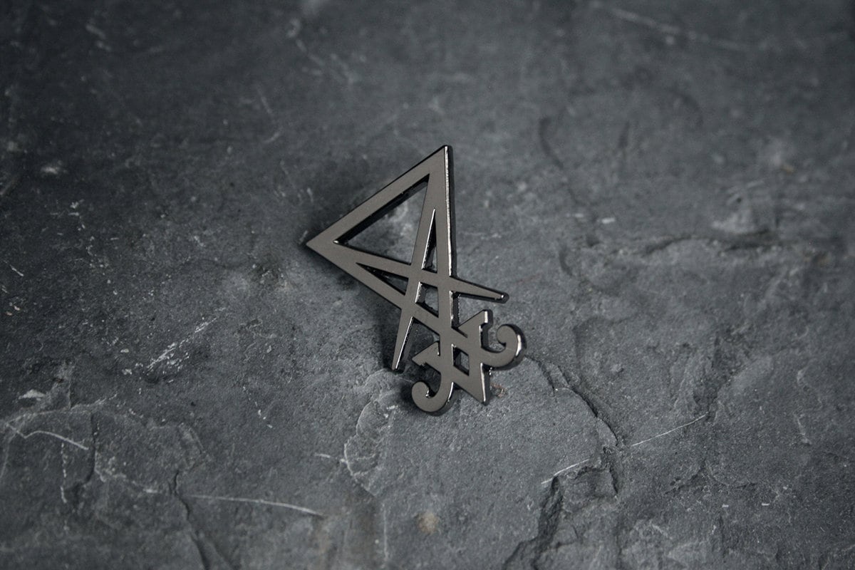 Lucifer seal, The Sigil of Lucifer, black color version - PIN