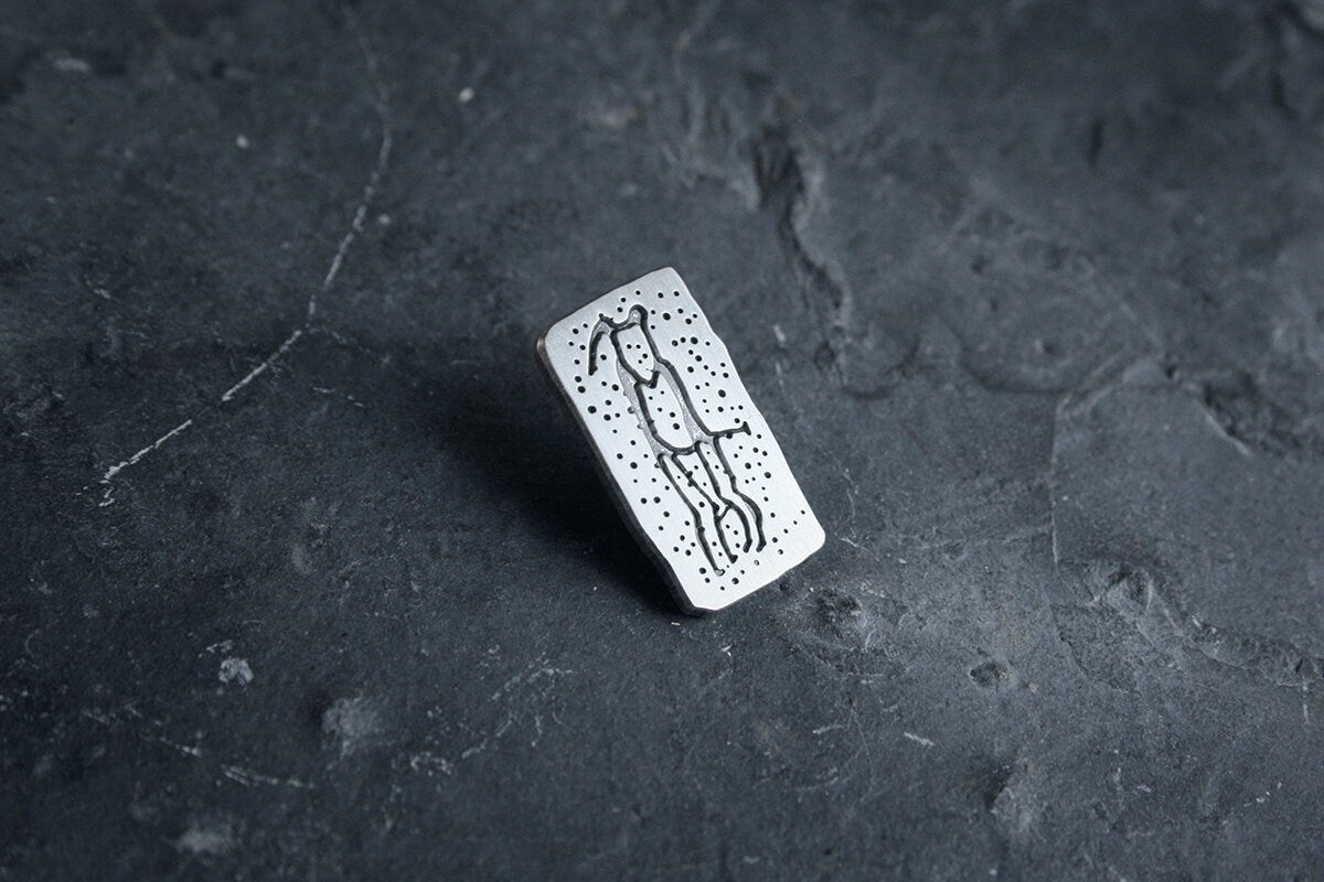 The lovers, petroglyph tanumshede - PIN