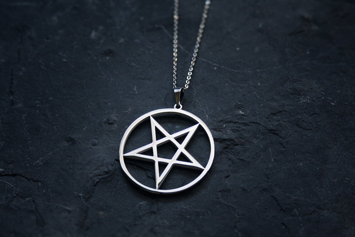 Pentagram, up side down - NECKLACE