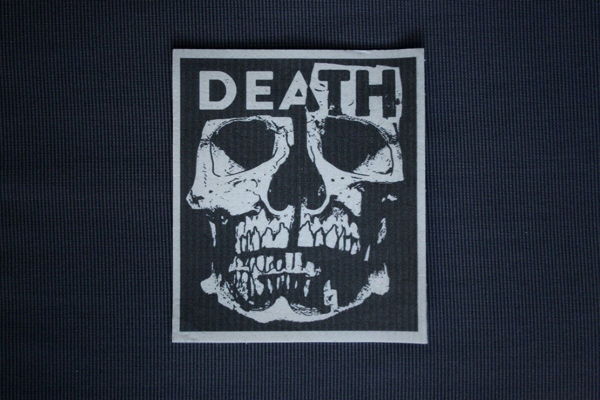 Halloween Skull Swedish Dishcloth