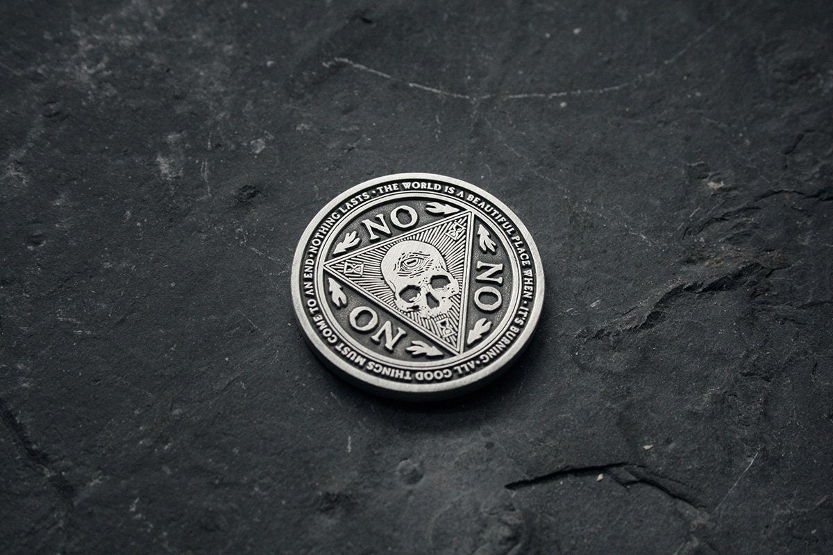 YES or NO Lovecraft coin - collectible divination flip COIN