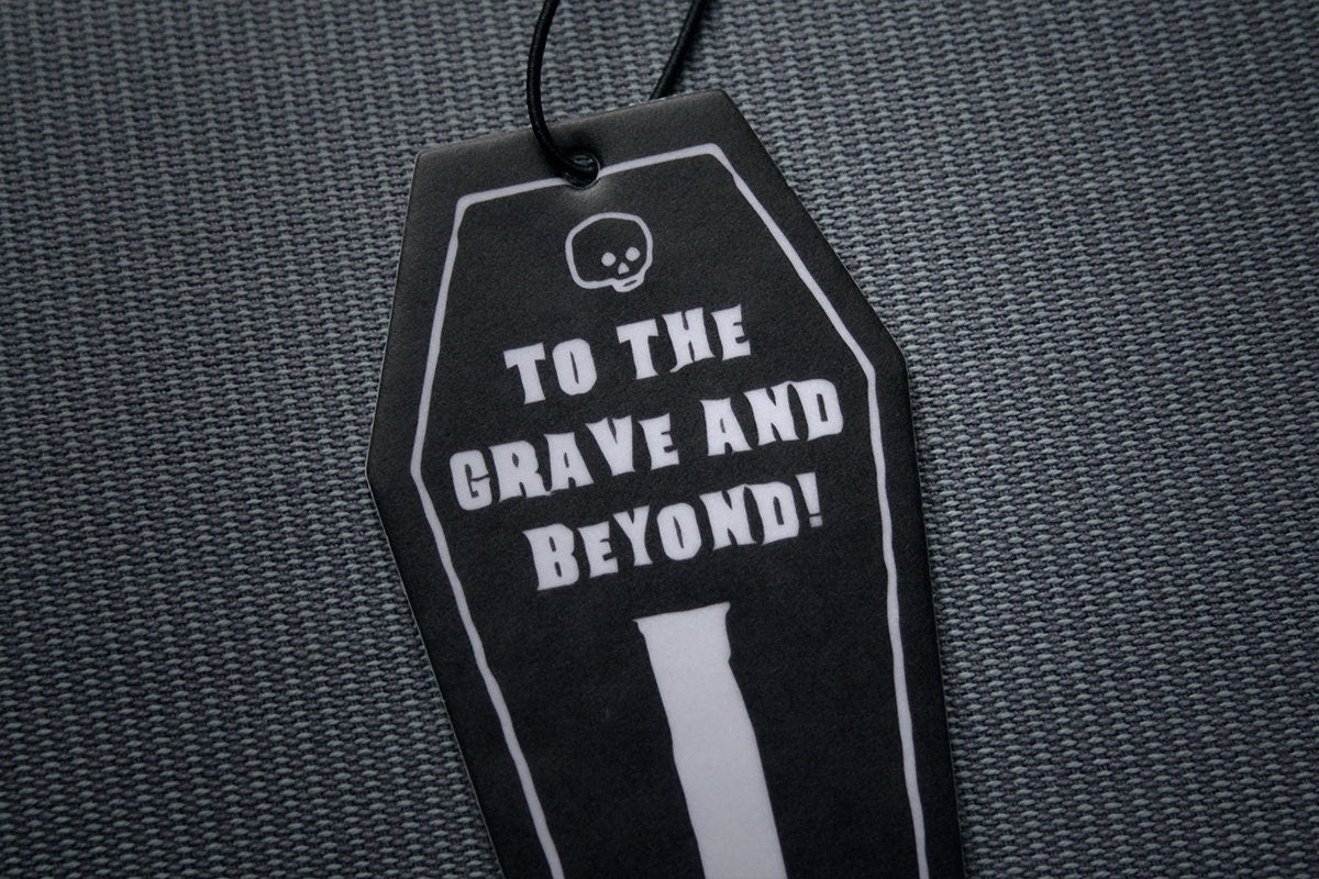 Coffin shaped, to the grave and beyond! - AIR FRESHENER