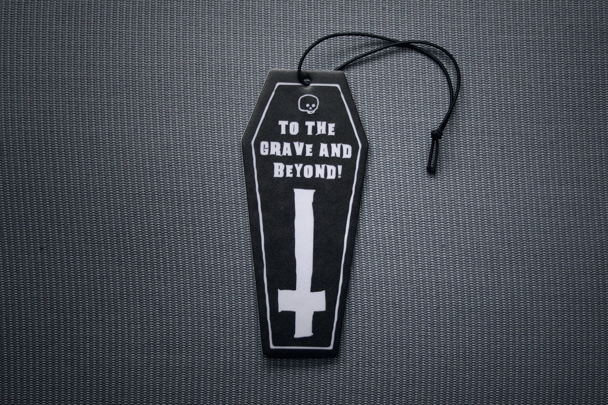 Coffin shaped, to the grave and beyond! - AIR FRESHENER