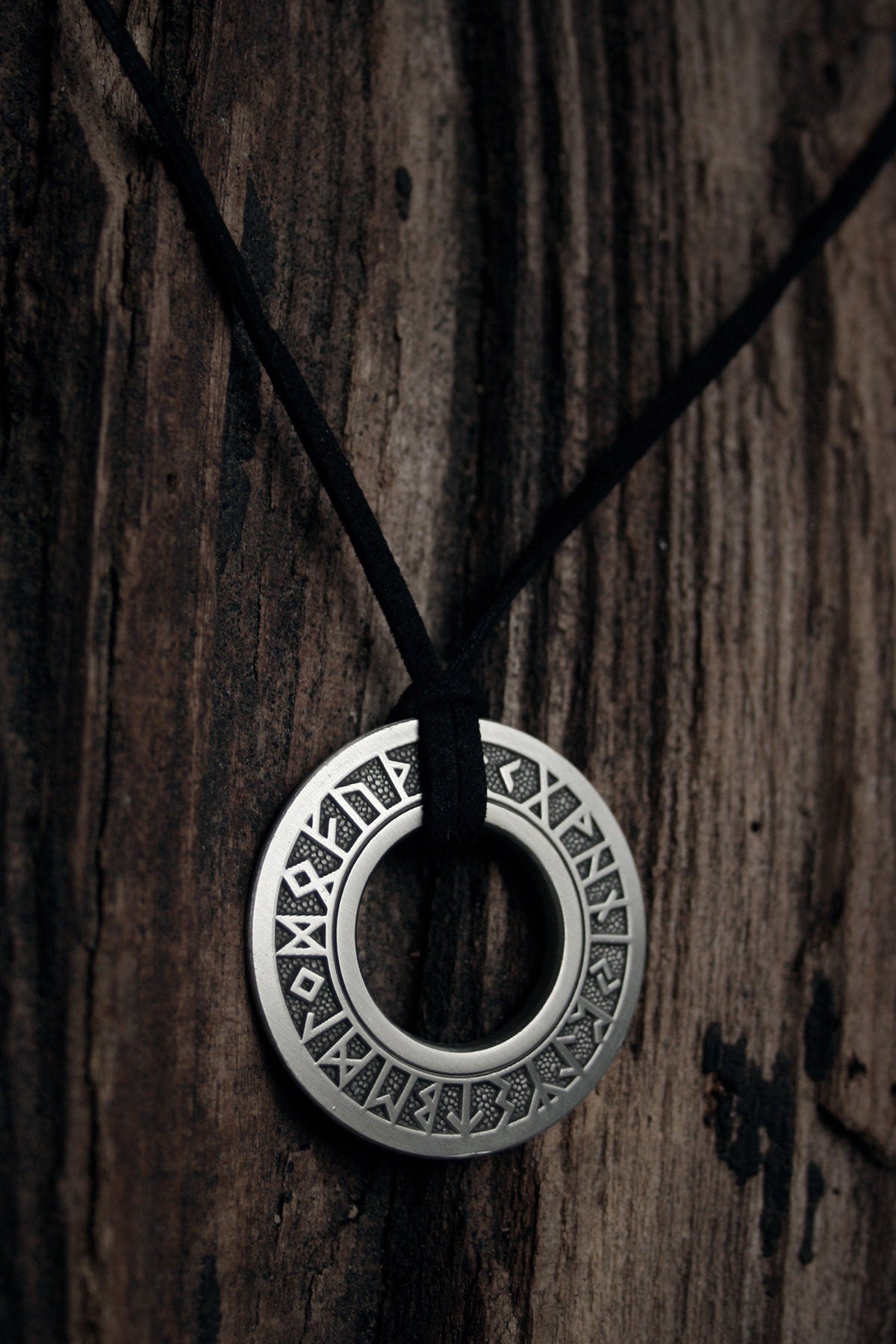 Elder futhark rune disc - NECKLACE