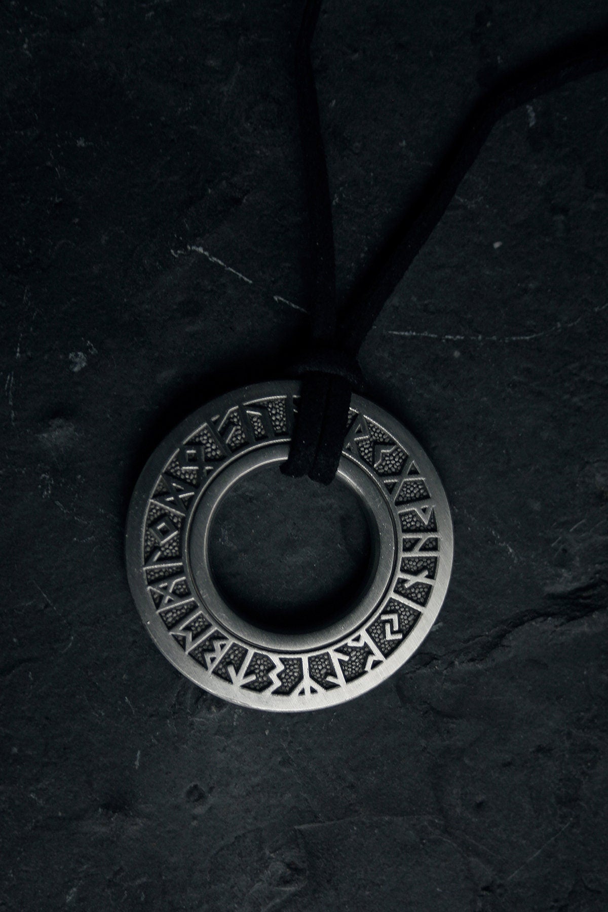 Elder futhark rune disc - NECKLACE