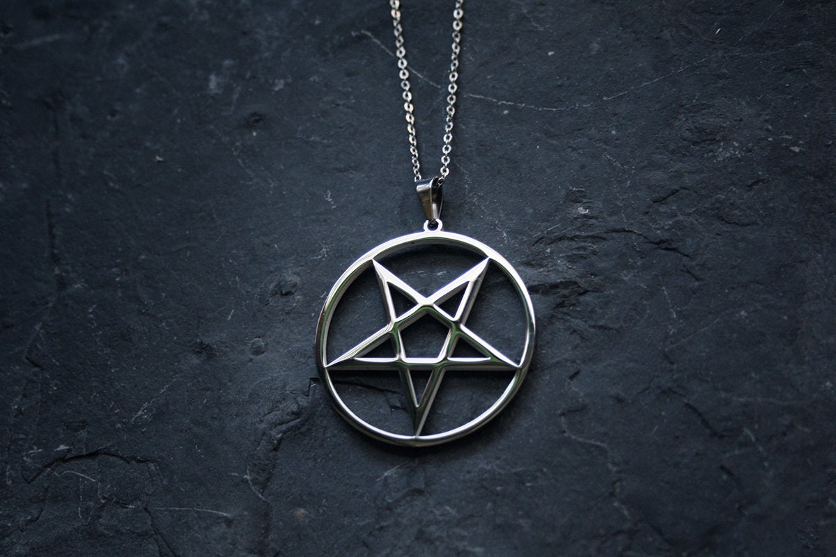 Pentagram, up side down - NECKLACE