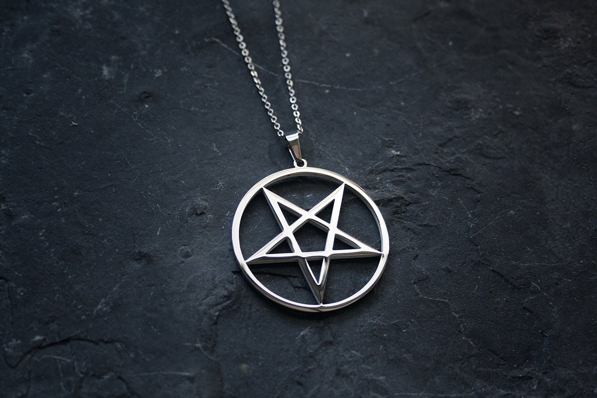 Pentagram, up side down - NECKLACE