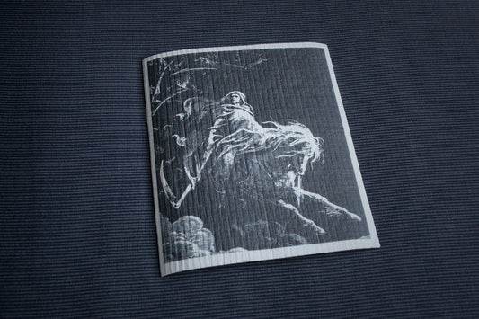 Death rides, Doré - REUSABLE SWEDISH DISHCLOTH