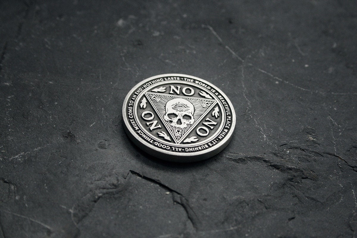 YES or NO Lovecraft coin - collectible divination flip COIN