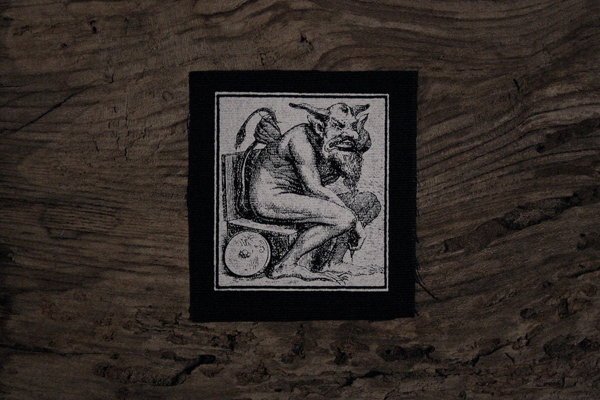 Belphegor, Goetia demon - screen printed PATCH