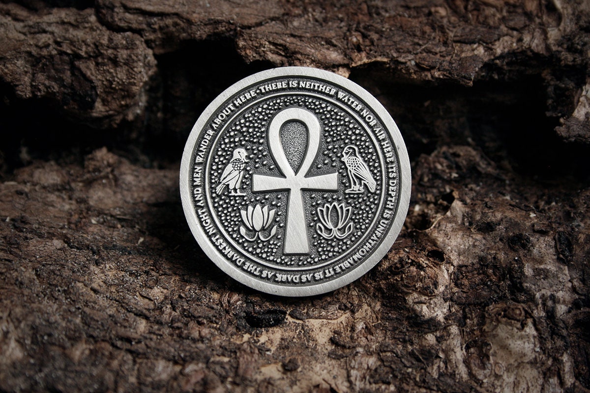 Egyptian esoteric and occult coin - collectible divination flip COIN