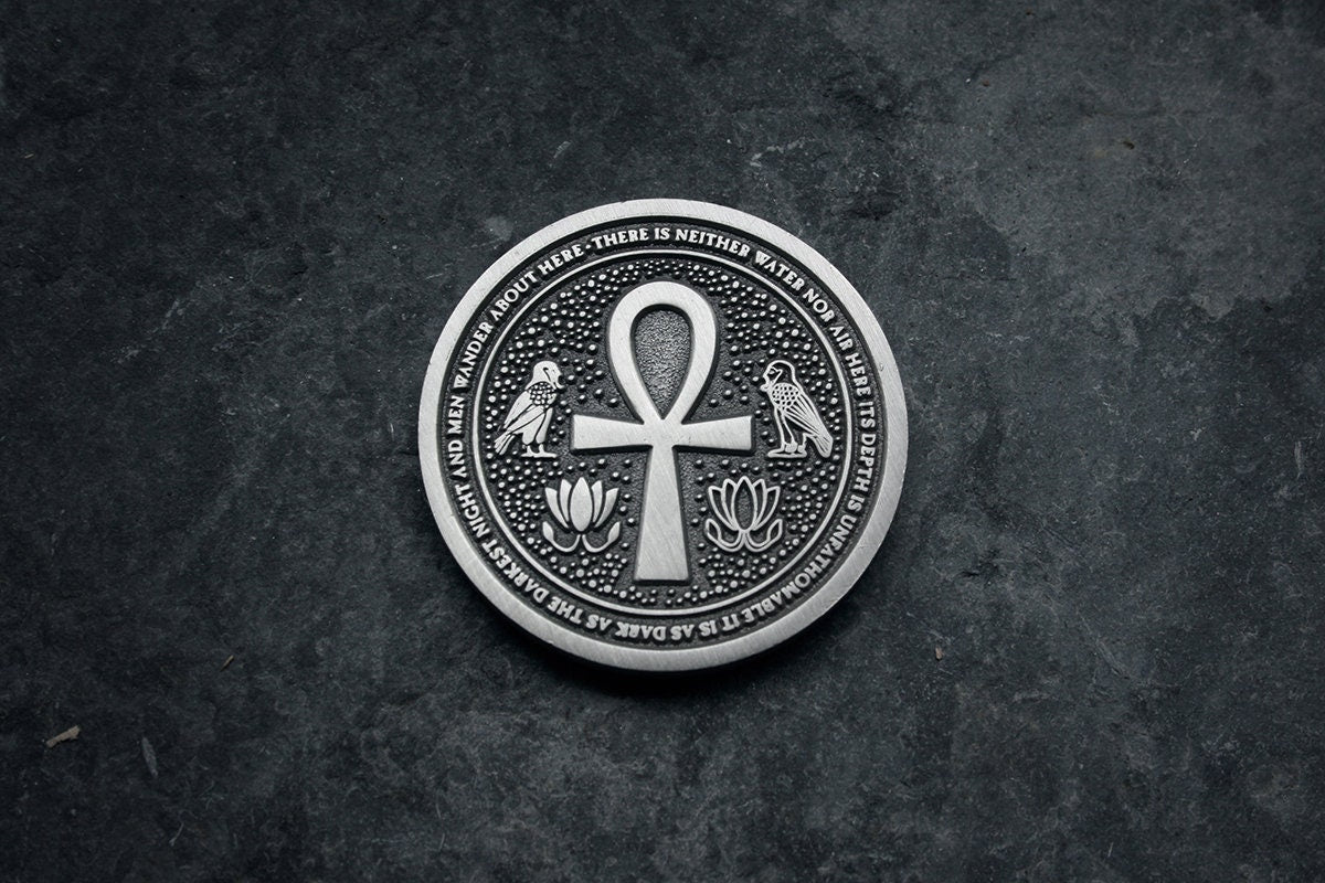 Egyptian esoteric and occult coin - collectible divination flip COIN