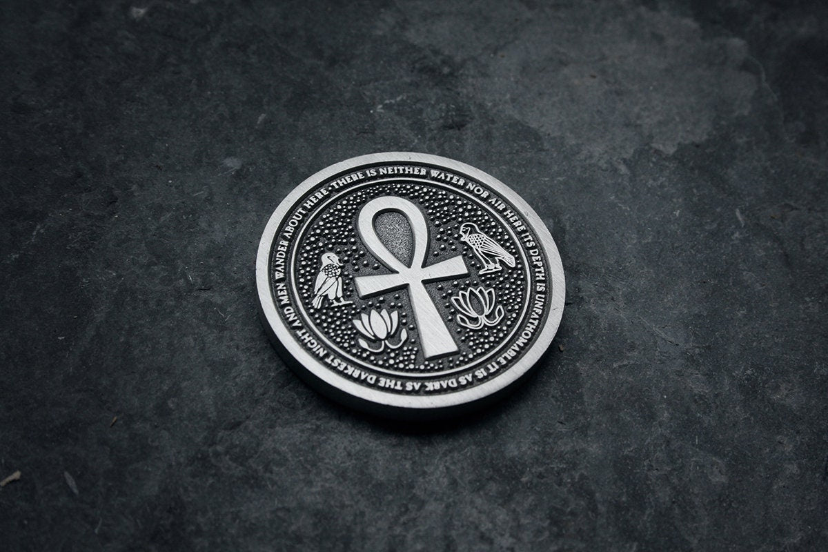 Egyptian esoteric and occult coin - collectible divination flip COIN