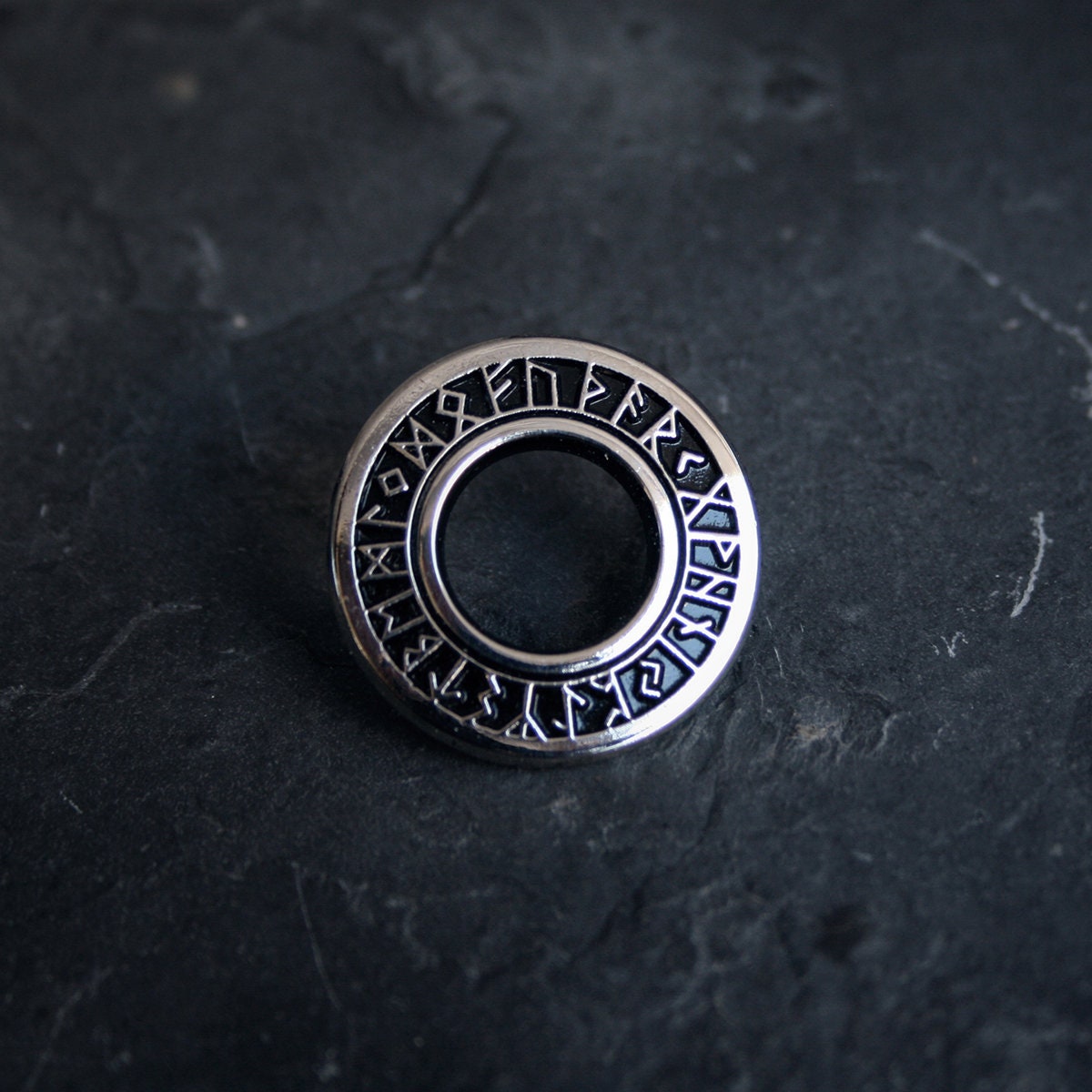 Elder futhark runes, circle - PIN
