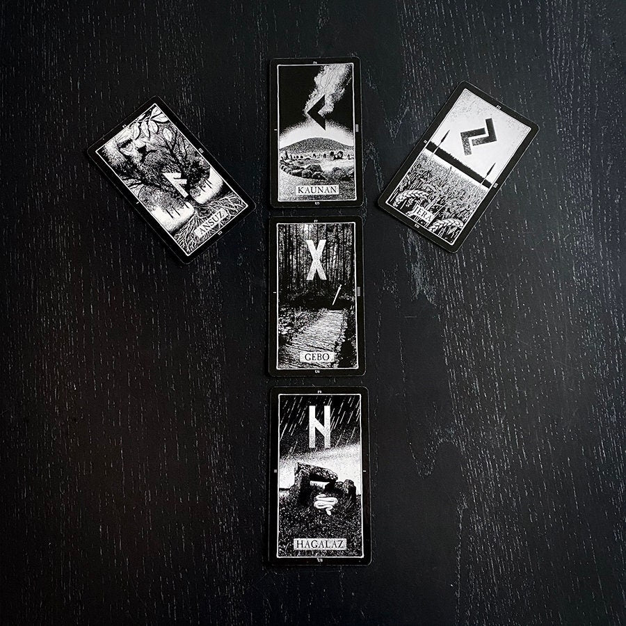Elder Futhark Rune cards, divination cards - RUNE CARD DECK second edition