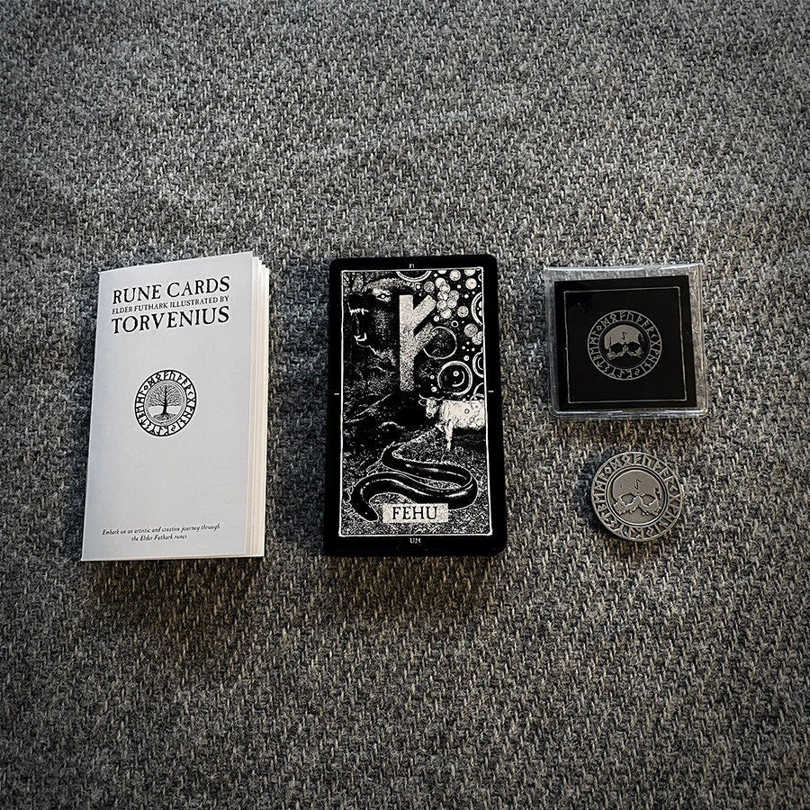 Elder Futhark Rune cards, divination cards - RUNE CARD DECK second edition