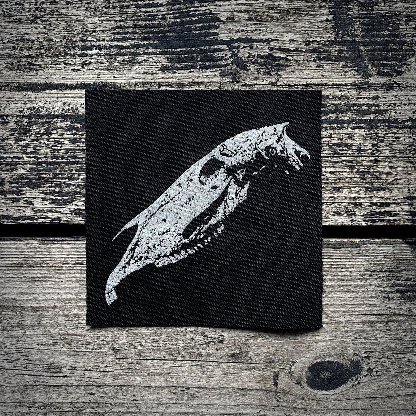Horse skull - screen printed PATCH