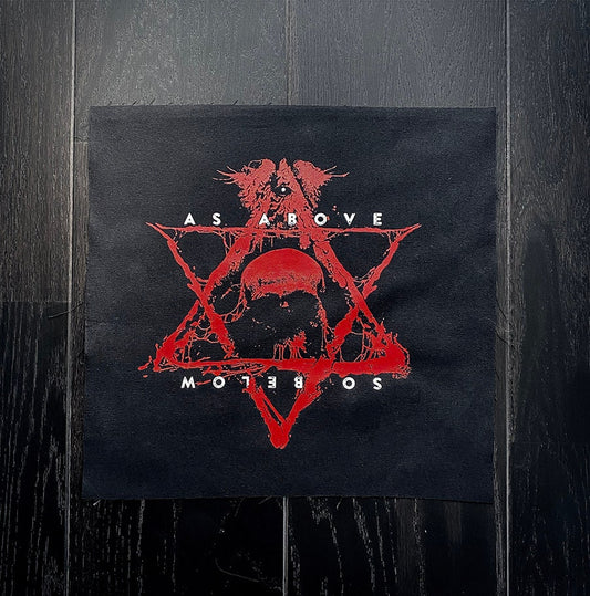 As above so below, hexagram skull - BACK PATCH