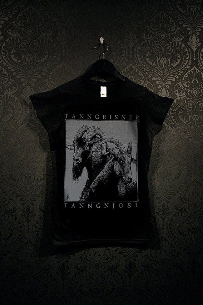 Tanngrisner and Tanngnjost, the goats of Thor, rune tshirt - T-shirt female fitted