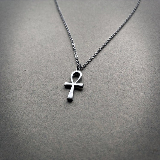 Ankh, egyptian symbol, silver colored version - NECKLACE
